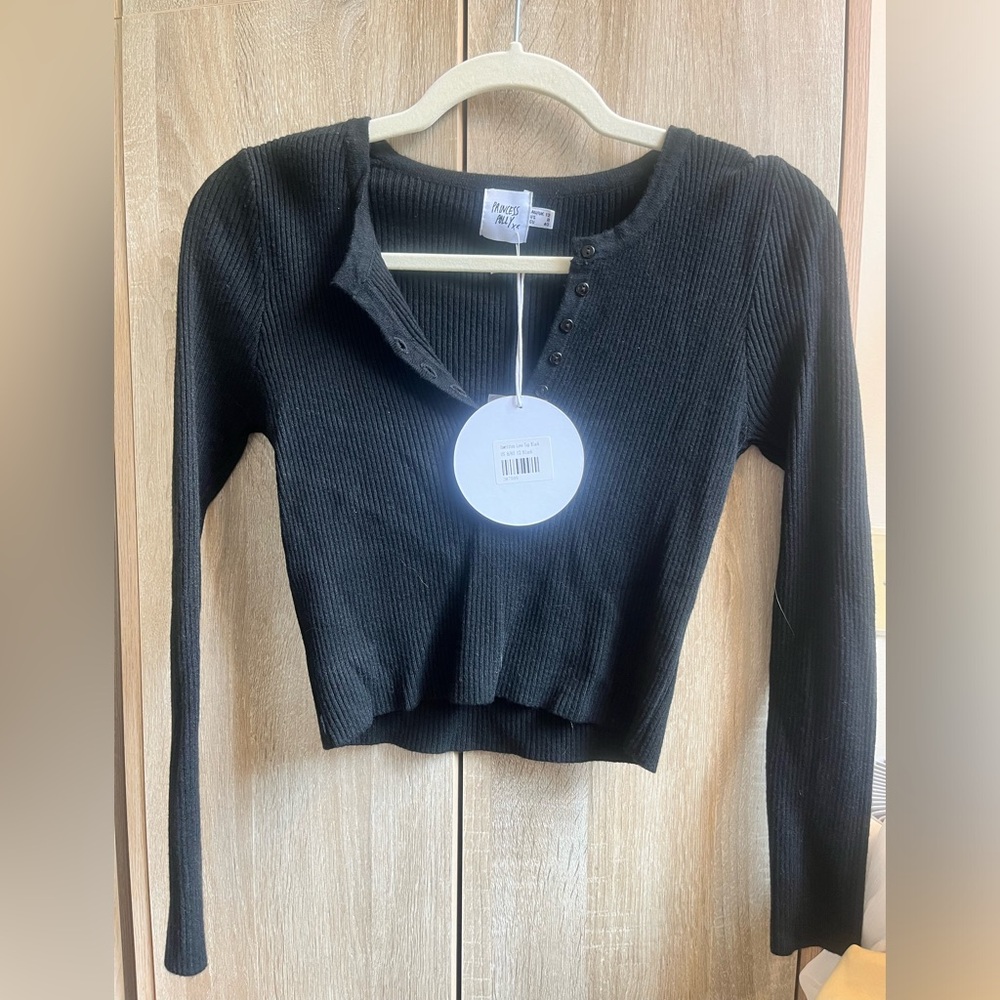 NWT Never Worn Princess Polly cropped ribbed top